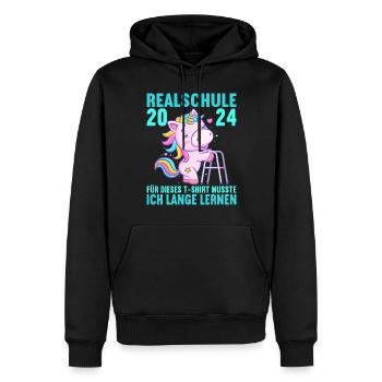 Secondary School Young Girls Secondary School 2024 - Men’s Premium Organic Hoodie - black - Front - Nico (187cm)