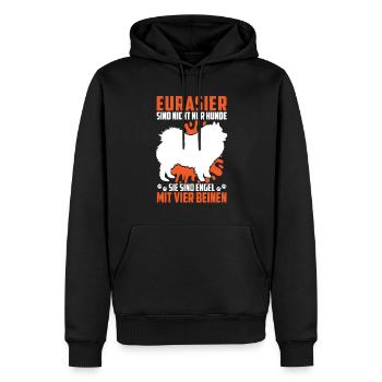 Eurasier nicht nur ein Hund Eurasian Spitz - Männer Premium Bio Hoodie - Schwarz - Vorne - Nico (187cm)