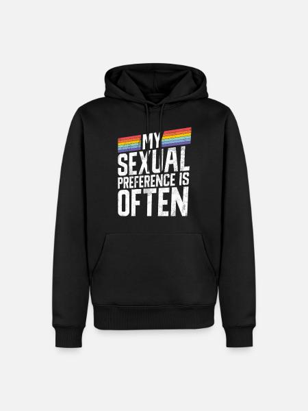 Lesbian Gifts - Men’s Premium Organic Hoodie - black