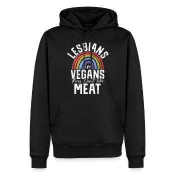 Lesbian Gifts - Männer Premium Bio Hoodie - Schwarz - Vorne - Nico (187cm)