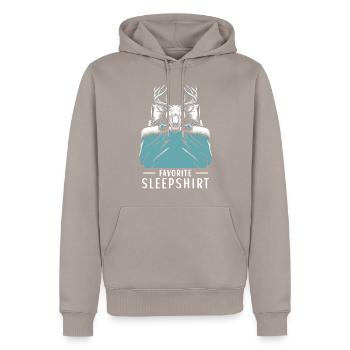 Wendigo Favorite Sleepshirt - Männer Premium Bio Hoodie - Taupe - Vorne - Nico (187cm)