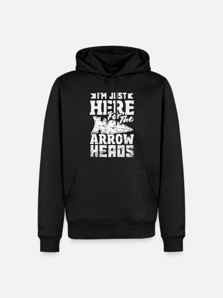 Arrowhead Hunter Bogenschießen Arrowhead - Männer Premium Bio Hoodie - Schwarz
