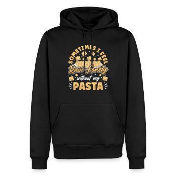 Lustige Italienisches Ravioli Pasta - Männer Premium Bio Hoodie - Schwarz - Vorne - Nico (187cm)