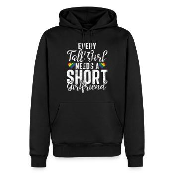 Lesbian Gifts - Männer Premium Bio Hoodie - Schwarz - Vorne - Nico (187cm)