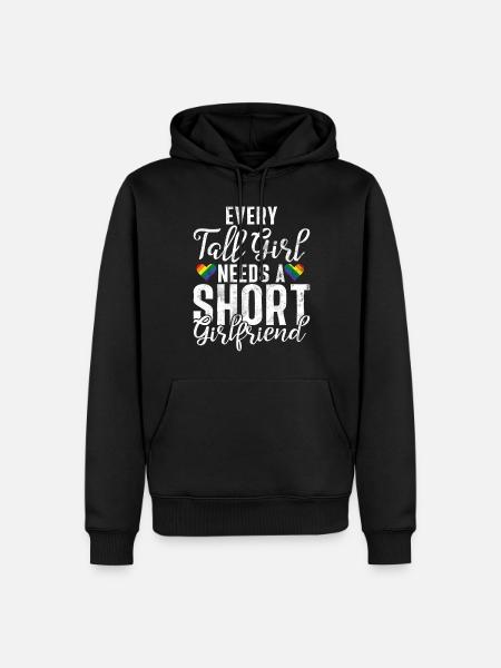 Cadeaux Lesbiens - Sweat à capuche Premium bio Homme - noir