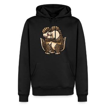 Schuppentiere Liebhaber Tannenzapfentiere - Männer Premium Bio Hoodie - Schwarz - Vorne - Nico (187cm)