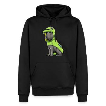 Chien Staffordshire Bull Terrier à - Sweat à capuche Premium bio Homme - noir - Devant - Nico (187cm)