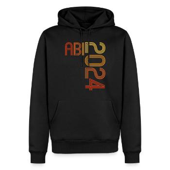 Abitur Junge Mädchen Abi Abitur 2024 - Männer Premium Bio Hoodie - Schwarz - Vorne - Nico (187cm)