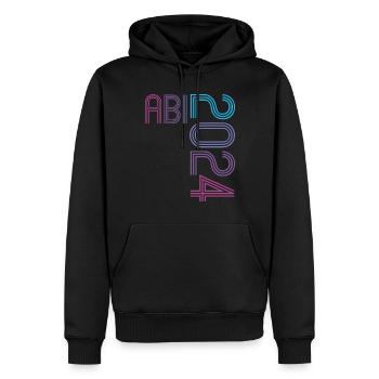 Abitur Jeunes Filles Abi Abitur 2024 - Sweat à capuche Premium bio Homme - noir - Devant - Nico (187cm)