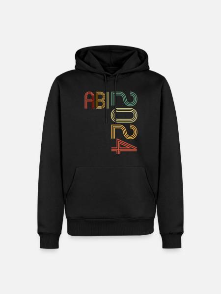 Abitur Junge Mädchen Abi Abitur 2024 - Männer Premium Bio Hoodie - Schwarz