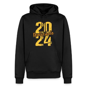 Secondary School Young Girls Secondary School 2024 - Men’s Premium Organic Hoodie - black - Front - Nico (187cm)