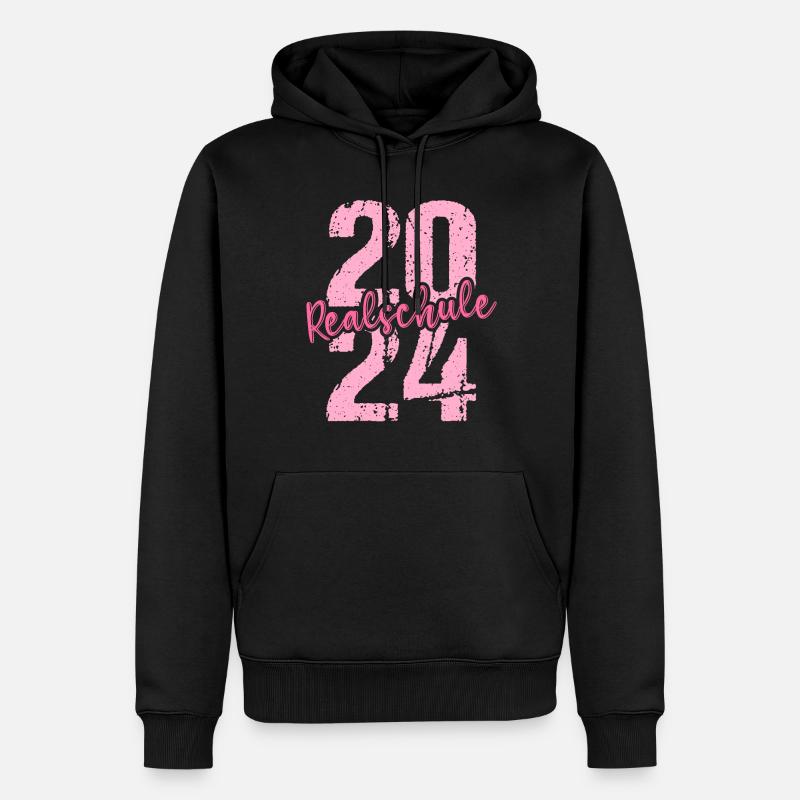 Lycée Jeunes Filles Lycée 2024 - Sweat à capuche Premium bio Homme - noir