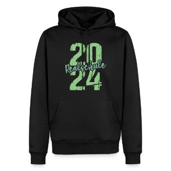 Secondary School Young Girls Secondary School 2024 - Men’s Premium Organic Hoodie - black - Front - Nico (187cm)