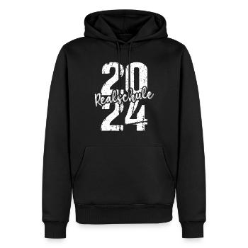 Secondary School Young Girls Secondary School 2024 - Men’s Premium Organic Hoodie - black - Front - Nico (187cm)