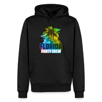 Florida Party Crew Coloré - Sweat à capuche Premium bio Homme - noir - Devant - Nico (187cm)