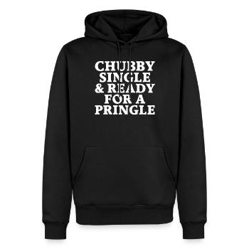 Cadeau unique - Sweat à capuche Premium bio Homme - noir - Devant - Nico (187cm)