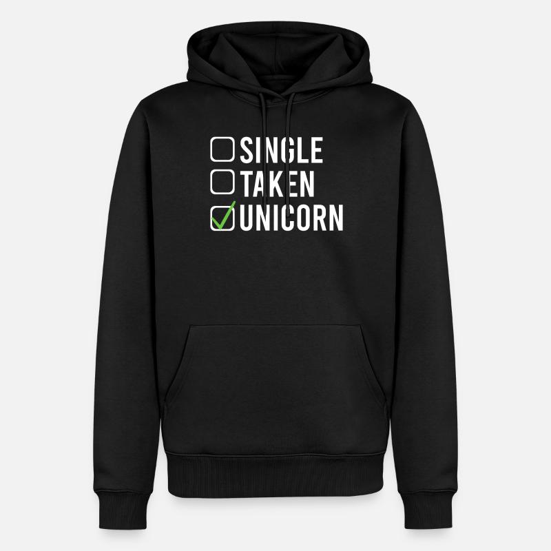 Cadeau unique - Sweat à capuche Premium bio Homme - noir