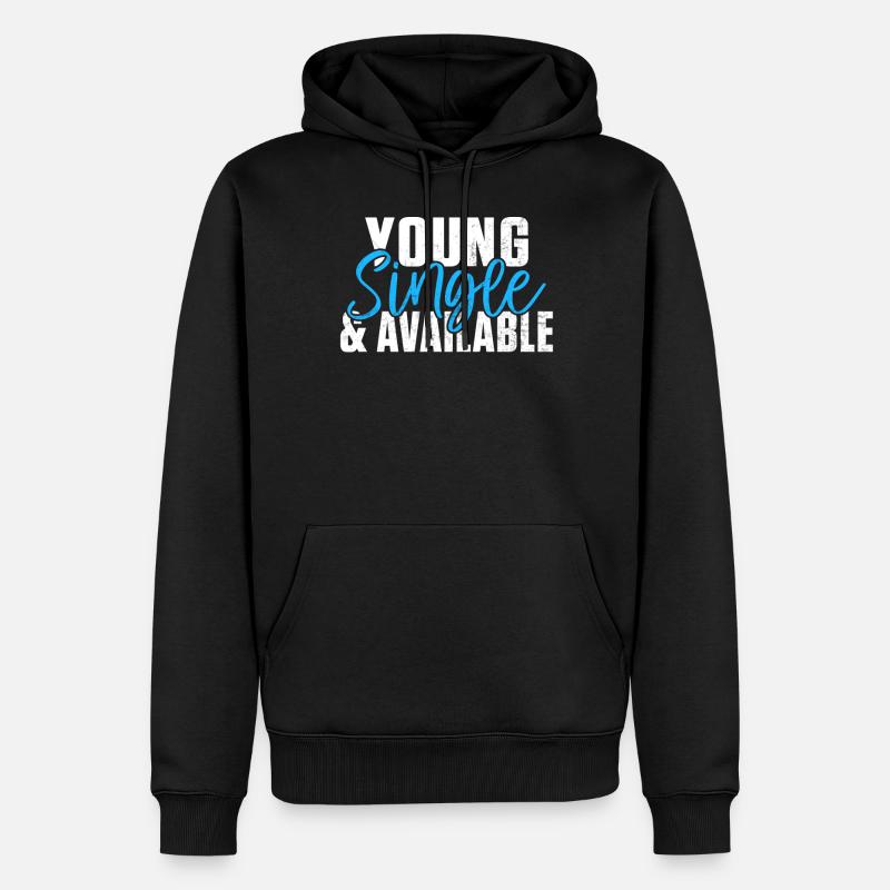 Single Gift - Männer Premium Bio Hoodie - Schwarz