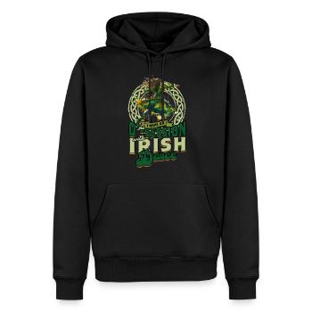 J'ai une O-Session avec de la danse irlandaise - Sweat à capuche Premium bio Homme - noir - Devant - Nico (187cm)