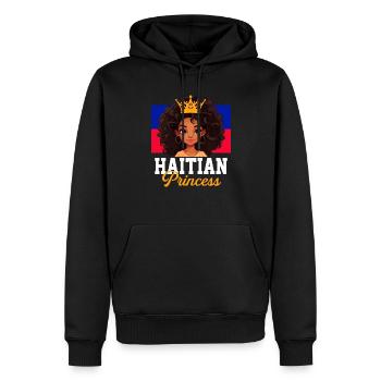 Haitian princess, haiti - Männer Premium Bio Hoodie - Schwarz - Vorne - Nico (187cm)