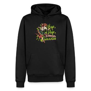 Danse irlandaise Danse irlandaise Feis - Sweat à capuche Premium bio Homme - noir - Devant - Nico (187cm)