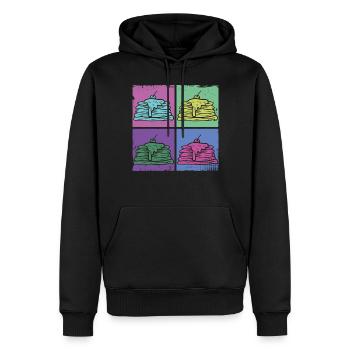 Pancake Lover Kids Retro Vintage - Männer Premium Bio Hoodie - Schwarz - Vorne - Nico (187cm)