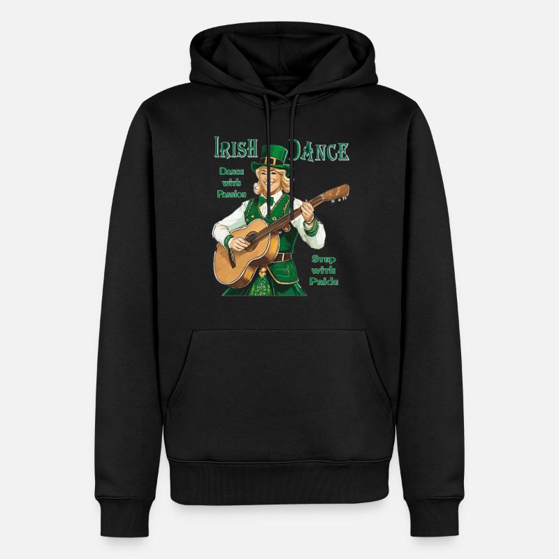 IRISH DANCE - Männer Premium Bio Hoodie - Schwarz