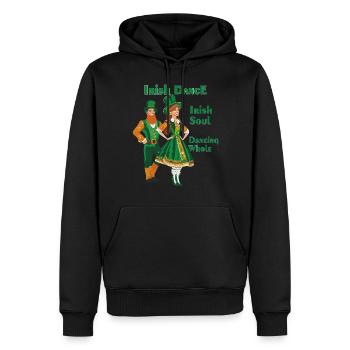 DANSE IRLANDAISE DANSE SOUL IRLANDAISE ENTIÈRE - Sweat à capuche Premium bio Homme - noir - Devant - Nico (187cm)