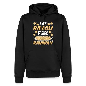 Lustige Italienisches Ravioli Pasta - Männer Premium Bio Hoodie - Schwarz - Vorne - Nico (187cm)