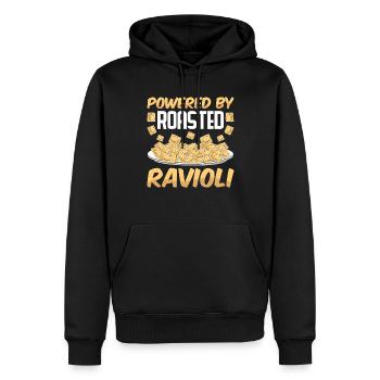 Lustige Italienisches Ravioli Pasta - Männer Premium Bio Hoodie - Schwarz - Vorne - Nico (187cm)