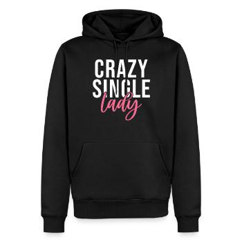 Cadeau unique - Sweat à capuche Premium bio Homme - noir - Devant - Nico (187cm)