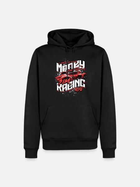 Sim Racing Sim Race - Männer Premium Bio Hoodie - Schwarz