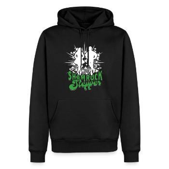 Danse irlandaise Irischer Tanz Feis Shamrock Stepper - Sweat à capuche Premium bio Homme - noir - Devant - Nico (187cm)