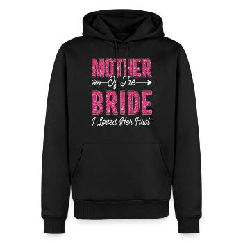 Mère de la mariée J’ai aimé sa première épouse - Sweat à capuche Premium bio Homme - noir - Devant - Nico (187cm)