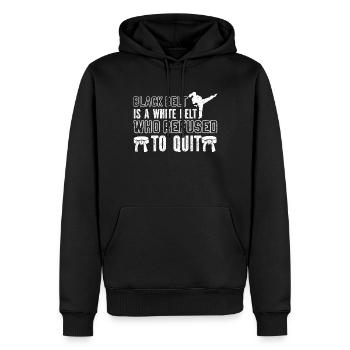 Karate Girl Martial Arts Women Karate Kick - Männer Premium Bio Hoodie - Schwarz - Vorne - Nico (187cm)