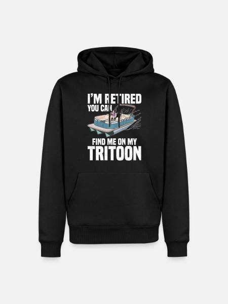 Tritoon Kapitän - Herre Premium økologisk hoodie - sort