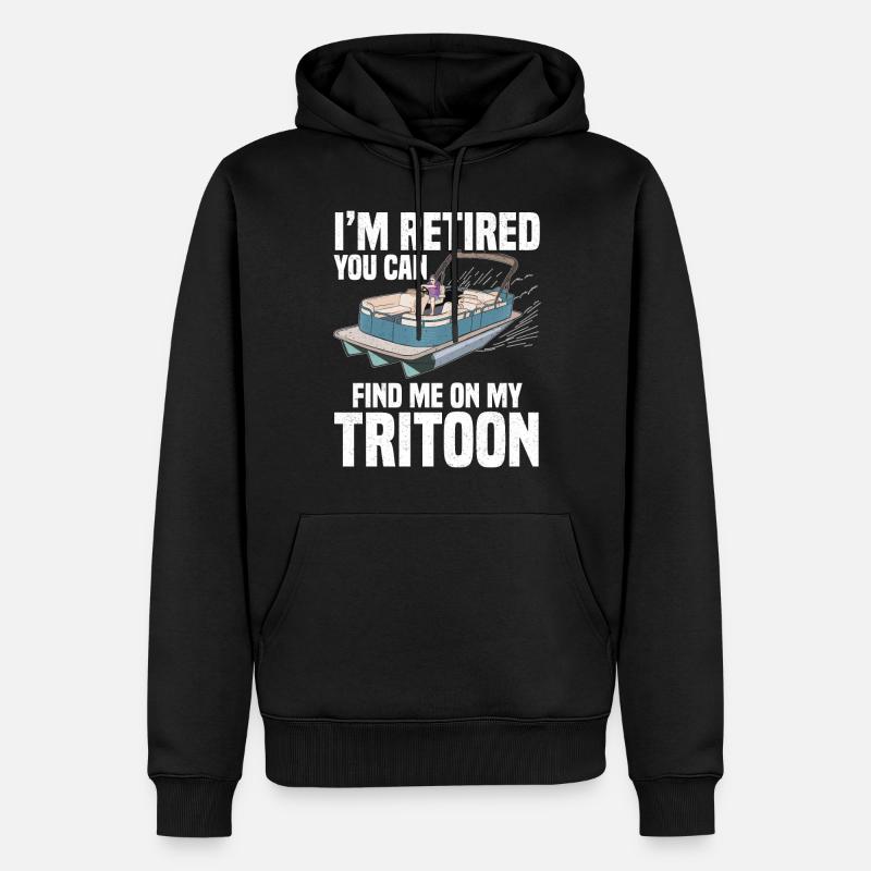 Capitaine Tritoon - Sweat à capuche Premium bio Homme - noir