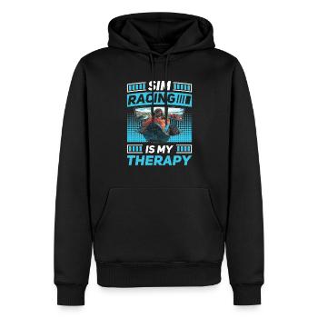 Simulator Cockpit Esports Sim Racing - Männer Premium Bio Hoodie - Schwarz - Vorne - Nico (187cm)