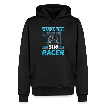 Simulator Cockpit Esports Sim Racing - Männer Premium Bio Hoodie - Schwarz - Vorne - Nico (187cm)
