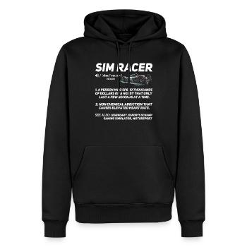 Simulator Cockpit Esports Sim Racing - Männer Premium Bio Hoodie - Schwarz - Vorne - Nico (187cm)