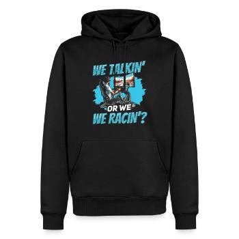 Simulator Cockpit Esports Sim Racing - Männer Premium Bio Hoodie - Schwarz - Vorne - Nico (187cm)