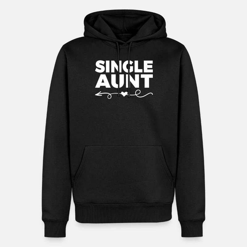 Single Gift - Männer Premium Bio Hoodie - Schwarz