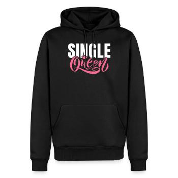 Cadeau unique - Sweat à capuche Premium bio Homme - noir - Devant - Nico (187cm)