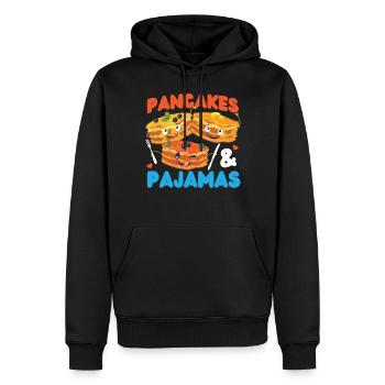 Pancake Lover Kids Pancakes & - Männer Premium Bio Hoodie - Schwarz - Vorne - Nico (187cm)