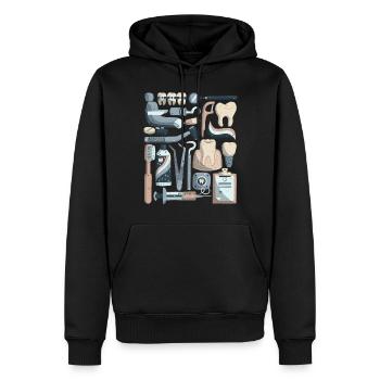 Zahnarzt - Männer Premium Bio Hoodie - Schwarz - Vorne - Nico (187cm)