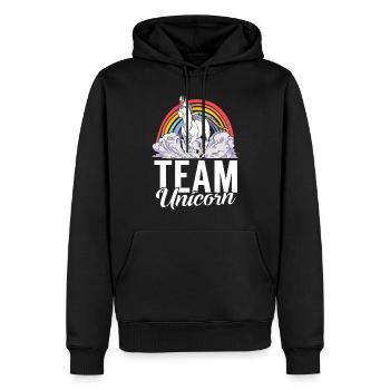 Gay Gifts - Männer Premium Bio Hoodie - Schwarz - Vorne - Nico (187cm)