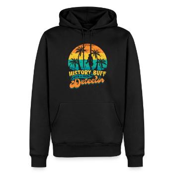 Détecteur de pêche à la terre Chasseur de trésors - Sweat à capuche Premium bio Homme - noir - Devant - Nico (187cm)