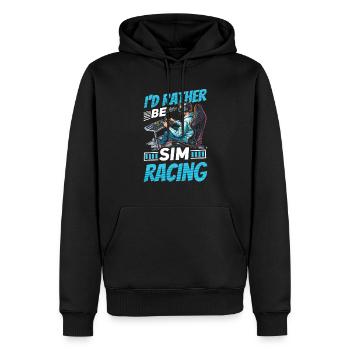 Simulator Cockpit Esports Sim Racing - Männer Premium Bio Hoodie - Schwarz - Vorne - Nico (187cm)