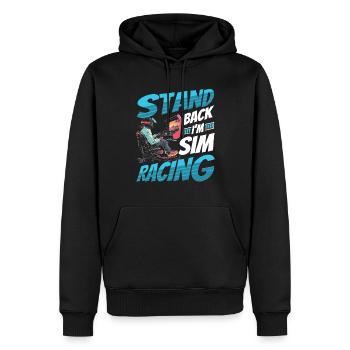 Simulator Cockpit Esports Sim Racing - Männer Premium Bio Hoodie - Schwarz - Vorne - Nico (187cm)