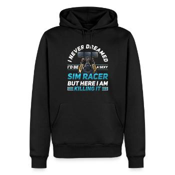Simulator Cockpit Esports Sim Racing - Männer Premium Bio Hoodie - Schwarz - Vorne - Nico (187cm)